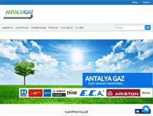 Tablet Screenshot of antalyagaz.com
